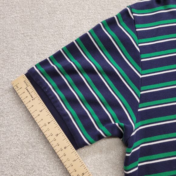 Vintage Polo by Ralph Lauren Shirt Blue Green White Striped Collared Men’s XL - Picture 6 of 8